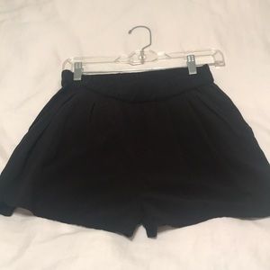 H&M Black Viscose Dolphin Shorts